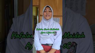 Hafalan "Sinta Putri Adinda" #materipai #hafalan #almaidah  #shots