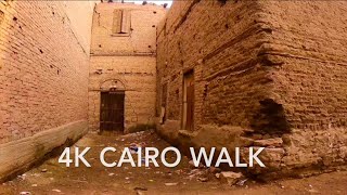 4K A Cairo suburb. Manial Shehah Straight off the Nile ferry, Cairo walk