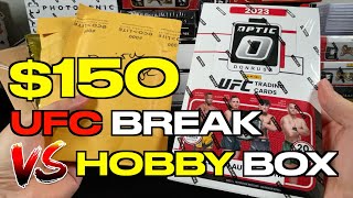 WHAT'S BETTER?? $150 IN SPORTS CARD GROUPS BREAKS OR $150 HOBBY BOX (UFC) 🤔