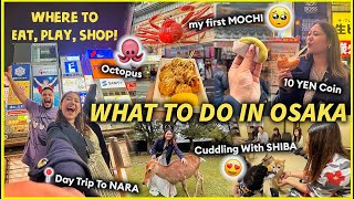 Osaka & NARA Travel Guide *WEIRD FOOD* & Places To See! Japan Vlog Part 3 | ThatQuirkyMiss