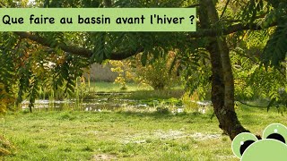 Que faire dans son bassin avant l'hiver ?