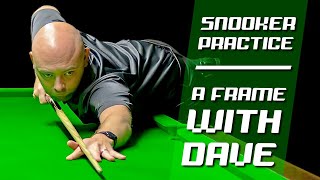 Snooker Match Practice | A Frame with Dave! | Decent Snooker Break!