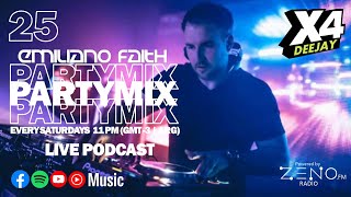 X4 PARTY MIX 25: The HOTTEST Top CLUB Hits Mix 2024 | Groovy FUNKY House MIXED By DJ Emiliano Faith