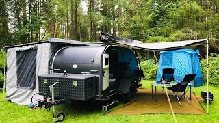 Camping with the Bushcamp Explorer Teardrop Caravan in Scotland