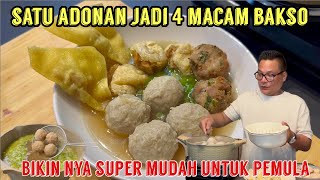 BAKSO MALANG DARI 1 ADONAN,BISA JADI 4 JENIS BAKSO SEKALIGUS