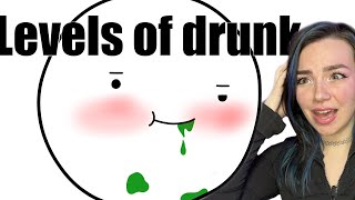 Taylien Reacts to The 7 Levels of Drunk