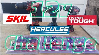 SKIL - HERCULES - HYPER TOUGH 12V Spade Bits Challenge / Surprised by Hercules