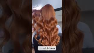 COOVIP Copper Blonde Hair Extensions: Elevate Your Style with Rich Color!