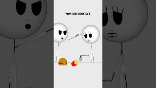 That is my sister trying to eat my food #funny #memes #stickman #comedy