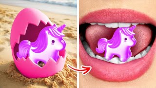 DIY Unicorn Squishy 🦄 *Rich VS Poor Unicorn Fidgets | DIY Cute Jelly Duck 🐥