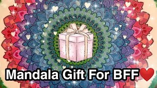 Mandala Art On Big Canvas | Gift for BFF 🎁| Mandala Painting with Acrylic Colours |#29