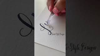 Lucky #calligraphy #glasspen