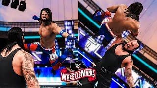 WWE 2K20 WrestleMania 36 The Undertaker vs AJ Styles | Prediction Highlights