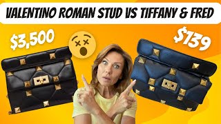 NEW Tiffany & Fred Handbag! Comparing to Luxury Valentino Garavani Roman Stud Bag #dupes #valentino