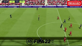 FIFA 22 PSG VS LIVERPOOL GAMEPLAY NINTENDO SWITCH HD