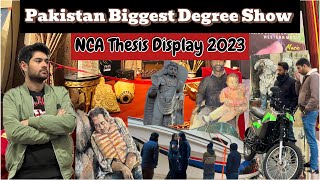 NCA Thesis Display 2024 | Pakistan Biggest Degree Show | thesis work | #exhibition #lahore #art