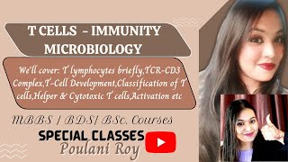 T Cells / T Lymphocytes -Immunity-Microbiology for MBBS/MDS/BSc courses by Poulani Roy