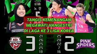 TANGIS KEMENANGAN MEGAWATI HANGESTRI KEMBALI MENJADI MVP LIGA KOREA❗RED SPARK 3 - 2 PINK SPIDER