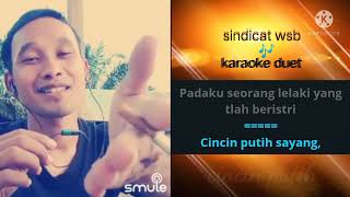 cincin putih - karaoke duet lirik || dangdut