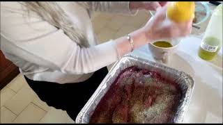 Συκώτι ψητό της Κικής Veal liver in the oven