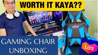 GAMING CHAIR in Lazada, Worth It nga ba? | Unboxing and Assembly | Sandtol12