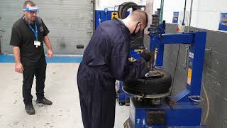 How We Remove and Refit a Tyre | Newcastle College