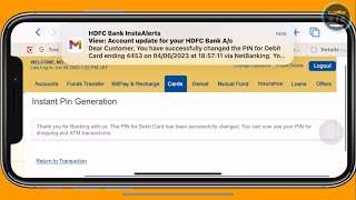 How To Set Hdfc Bank Debit Card | HDFC Debit Card Pin Kaise Set Kare