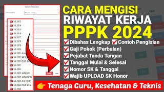 BAHAS LENGKAP ISI RIWAYAT KERJA PPPK GURU,NAKES & TEKNIS SSCASN 2024, BANYAK YANG KELIRU & GAGAL ADM