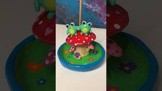 These frogs are in love🥰 #polymerclay #clayart #art #shorts