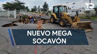 Se forma un nuevo mega socavón en Tlaquepaque; autoridades cierran vialidad