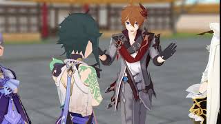 【MMD/Genshin Impact】 New Year's Resolution (Childe/Ningguang/Xiao/Keqing)