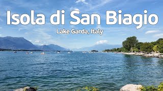 Isola di san biagio 🦆 Manerba del Garda ☀️ lake Garda, Italy (4K HDR)