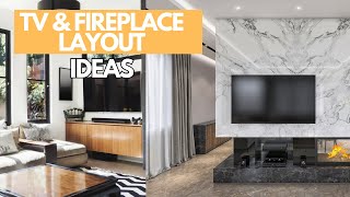 5 Ways To Layout A Living Room With TV and Fireplace