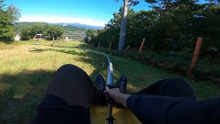 Single Rail Alpine Coaster:  Mountain Coaster @ Yong Pyong Resort, South Korea - onride POV