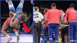 TERRIFYING NECK INJURY : Catalina Axente STRETCHED OFF after injury vs Kennedy Blades ||