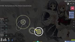 osu! Himawari no Kyoukai [Insane] +HR - Best HR acc by over 8%