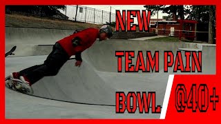 Learning to Skate a new Team Pain Bowl. Skateboarding at 43