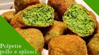 Polpette di pollo e spinaci