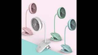 RECHARGEABLE DESK CLIP FAN by Hero Agent (PUSAT BORONG HERO)