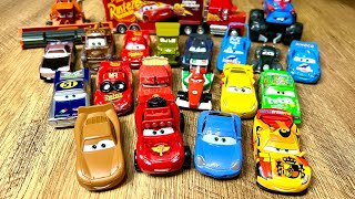 Looking for Lightning McQueen Cars: Lightning McQueen, Sally, Red, Mack, Tormentor, Chick Hicks, Flo