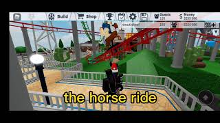 showing my park in roblox theme park tycoon