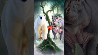 Polar bear vs Animals & Jurassic World #animalbattle #hippo