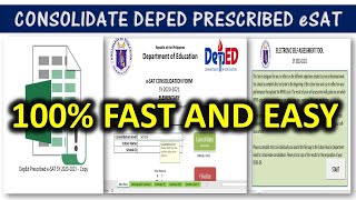 HOW TO USE AND CONSOLIDATE  DEPED PRESCRIBED eSAT SY 2020-2021