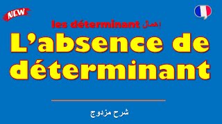 L'  #Absence de #Déterminant  إهمال