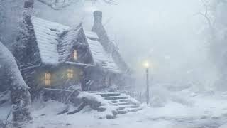 Snowstorm in the old wooden house - Blizzard sound while sleeping - Howling wind and blowing snow