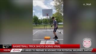 Amazing Sword & Hockey Basketball Trick Shots