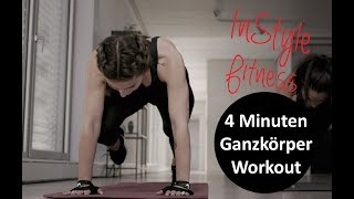 Das 4 Minuten Ganzkörper Workout zum Mitmachen