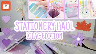 STATIONERY HAUL LILAC EDITION💜