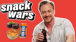 James McAvoy Rates English And Scottish Food | Snack Wars