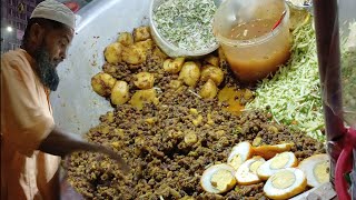 Indian Famous Masala Chana Chaat Wala Taka 30/- Only | Egg Chana Chaat Bangladeshi Street Food